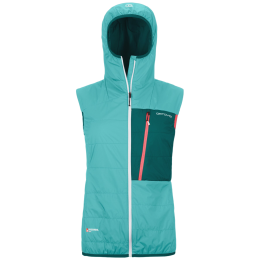 Chaleco de mujer Ortovox Swisswool Piz Duan Vest W azul Ice Waterfall