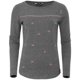 Camiseta de mujer Chillaz Cresciano Flower gris/rosa AnthidMelange