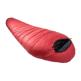 Saco de dormir de plumón Warmpeace Solitaire 1000 170 cm rojo RibbonRed/Black