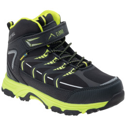 Calzado para niños Elbrus Savas Mid Wp Jr negro/amarillo Black/Lime/Silver