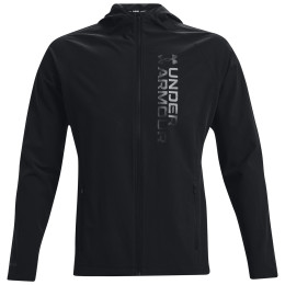 Chaqueta de hombre Under Armour OutRun the STORM Jacket negro Black / Black / Reflective
