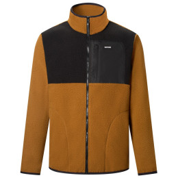 Sudadera funcional de hombre Regatta Frankie Borg Colour Block marrón/negro Rich Tan/Blk