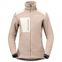 Sudadera de mujer Norrona trollveggen warm3 Jacket beige Winter Twig