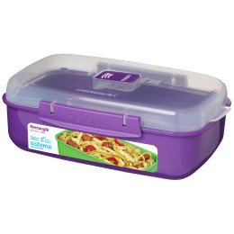 Caja de alimentos Sistema Rectangle 1.25l violeta