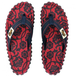 Chanclas Gumbies Islander Flip-Flops - Red & Blue Rose
