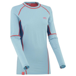 Camiseta funcional de mujer Kari Traa Svala Ls azul/rosa Surfboard