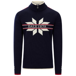 Jersey de hombre Dale of Norway Nåle Masc. Sweater azul oscuro/blanco Marine Offwhite