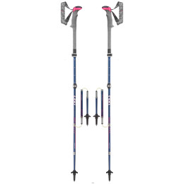 Bastones de senderismo Leki Micro Vario Carbon Lady azul DeepblueWhiteBerry