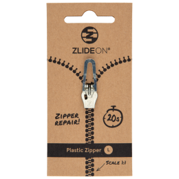Cremallera de recambio ZlideOn Plastic Zipper L plata