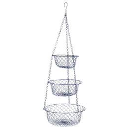 Organizador Bo-Camp Hanging baskets 3-level azul metal blue