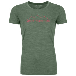 Camiseta de mujer Ortovox 150 Cool Pixel Voice Ts W verde Greenforestblend