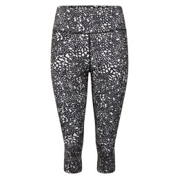 Mallas de tres cuartos para mujer Dare 2b Influential 3/4 negro/blanco Blk&WhiteDot