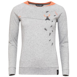 Camiseta de mujer Chillaz Serles On The Rope gris/naranja GrayMelange/DarkMelon