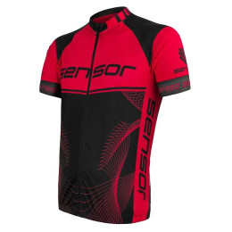 Maillot de ciclismo de hombre Sensor Cyklo Team Up negro/rojo Black/Red