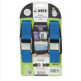 Correa Yate s kovovou sponou 2,5x200 azul