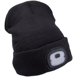 Gorro con lámpara frontal Extol Light Economy gris oscuro Black