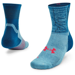 Calcetines Under Armour ArmourDry Run Mid-Crew azul Cruise Blue / Fresco Blue / Beta