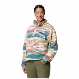 Sudadera de mujer Columbia Helvetia™ II Printed Cropped Half Snap