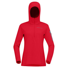 Sudadera funcional de mujer Norrona falketind warm1 Hood naranja Aura Orange/Trooper