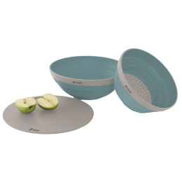 Juego de boles y colador Outwell Collaps Bowl & Colander Set azul claro Classic Blue