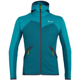 Sudadera de hombre Salewa Puez Melange PL M FZ HDY azul oscuro Malta/