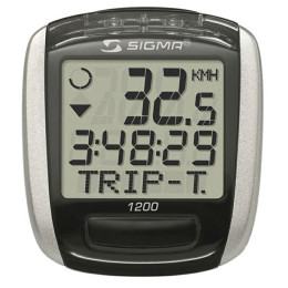 Ciclocomputador Sigma BaseLine 1200 negro/plata