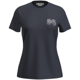 Camiseta funcional de mujer Icebreaker W Mer 150 Tech Lite SS Tee Adventure Rid azul oscuro Midnight Navy