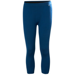 Pantalones de tres cuartos para hombre Helly Hansen Lifa Merino Knitevo 3/4 Pant azul 507 Dark Blue