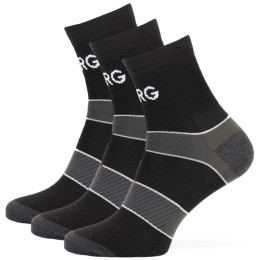 Calcetines de hombre Warg Trail MID Wool 3-pack negro/verde BlackSedoZelenaBila