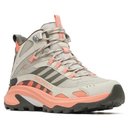Calzado de senderismo para mujer Merrell MOAB SPEED 2 MID GTX W gris/rosa vermillion