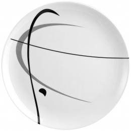 Plato Brunner Dinner plate ø 25 cm White blanco/negro