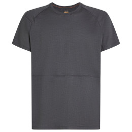 Camiseta funcional de hombre Icebreaker M Mer 200 Waffle Elevation SS Tee gris Obsidian
