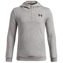 Sudadera para niños Under Armour RIVAL LW 1/4 ZIP HOODIE Gray gris Gray