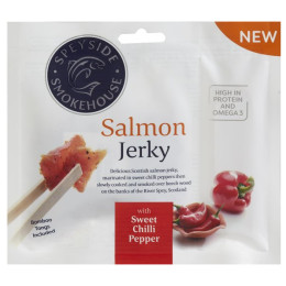 Carne seca Indiana Jerky Speyside Smokehouse Sweet Chilli Pepper Salmon Jerky 30 g