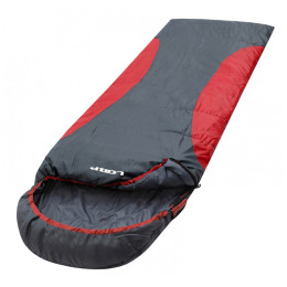 Saco de dormir Loap Emmet negro/rojo