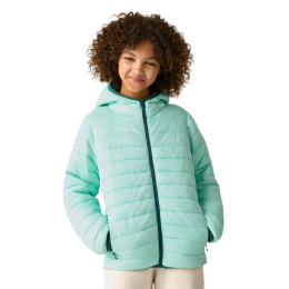 Chaqueta de invierno para niños Regatta Junior Hooded Marizion Water Ballet azul claro Water Ballet