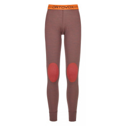 Calzoncillos de mujer Ortovox Rock'n'Wool Long Pants W rojo Blushblend