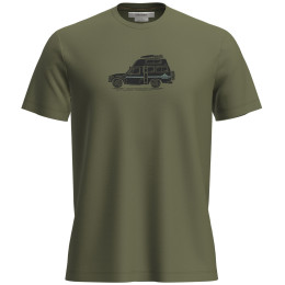 Camiseta funcional de hombre Icebreaker M Mer 150 Tech Lite SS Tee Cosy Camper verde Sphagnum