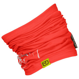 Cuello multiuso Ortovox 120 Tec Logo Neckwarmer rojo Coral