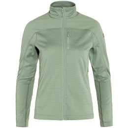 Sudadera de mujer Fjällräven Abisko Lite Fleece Jacket W verde claro Misty Green