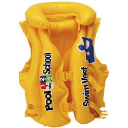 Chaleco salvavidas Intex Pool Deluxe Swim Vest 58660EU amarillo