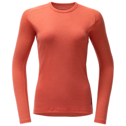 Camiseta funcional de mujer Devold Adventure Merino 190 Shirt Wmn naranja Coral