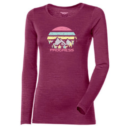 Camiseta funcional de mujer Progress Hela "Landscape" violeta ostruzinova