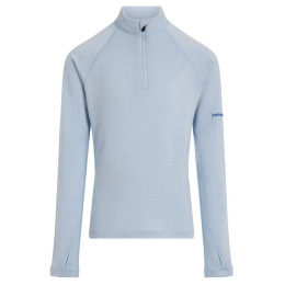Camiseta funcional para niños Icebreaker K 260 Tech LS Half Zip azul claro Zinc Blue