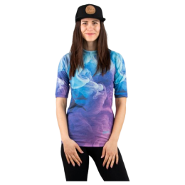 Camiseta funcional de mujer Drexiss All Mist Violet Merino Active azul/violeta