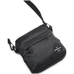 Bolsa de viaje para documentos Under Armour Loudon Ripstop Crossbody negro Black / Black / Metallic Silver