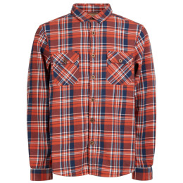 Camisa de hombre Fundango Roddy Lined Shirt rojo blood