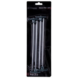 Juego de estaquillas Trimm kolík NAILS-PEG - S27 - sada 4 ks plata silver