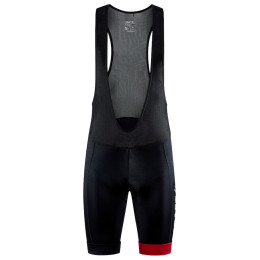 Pantalones cortos de ciclismo para hombre Craft Core Endur Bib negro/rojo Black/BrightRed