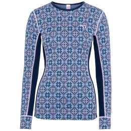 Camiseta funcional de mujer Kari Traa Rose LS 2.0 azul oscuro Dark Navy Blue
